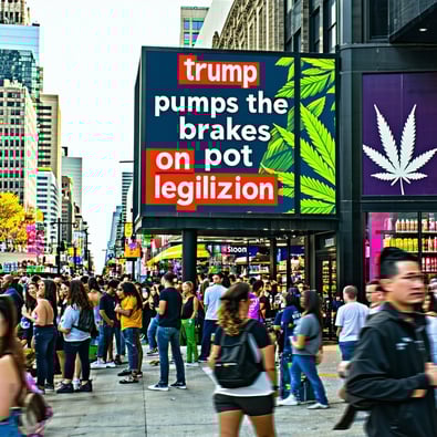 Trump Pumps the Brakes on Pot Legalization!
