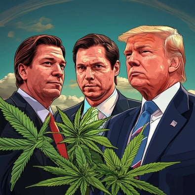 DeSantis Battles Former Allies Donald Trump, Jeff Roe Over Florida's Cannabis Legalization Push