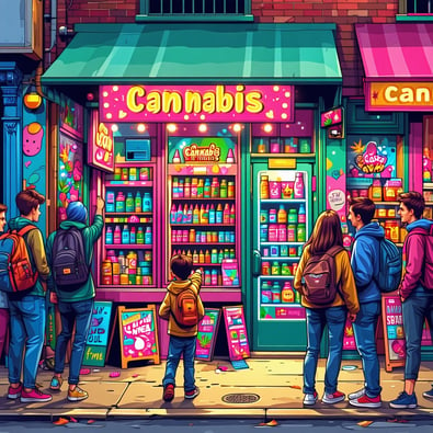 As Cannabis Becomes Widespread, Unlicensed Retailers Target Youth